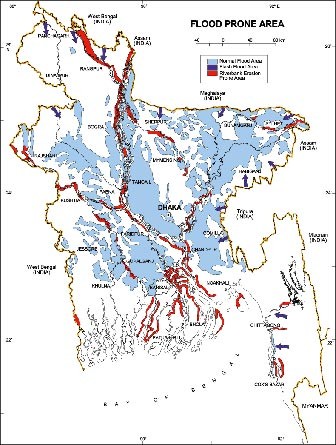 Flood Prone Areas of Bangladesh