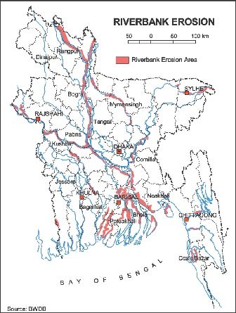 River Bank Erosion of Bangladesh